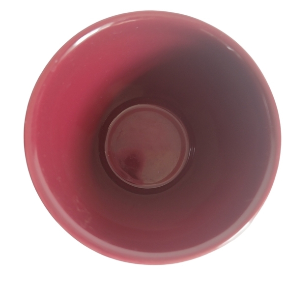 Starbucks Set Of 2 Cups Tazo Tea Coffee Mug Burgundy & White 8 oz. - Picture 4 of 12